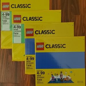 🆕️ NWT 4 Classic LEGO Baseplate
